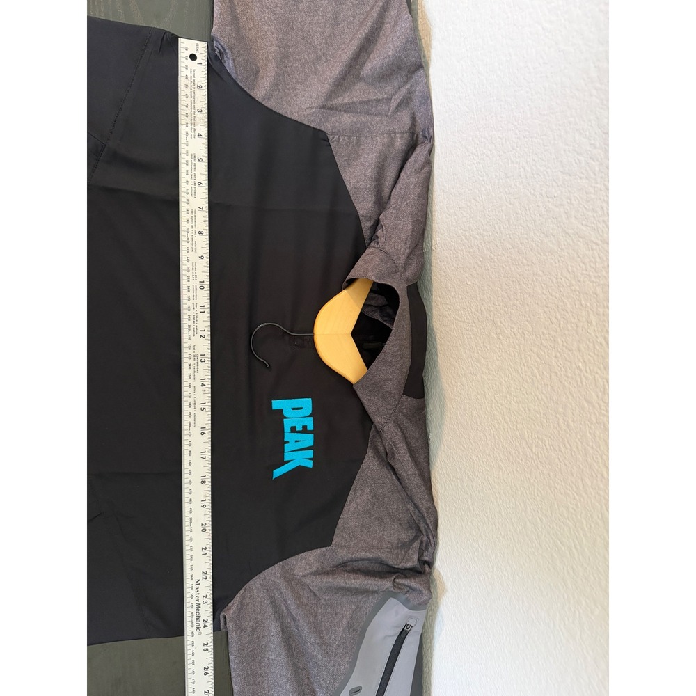 Holloway‎ PEAK Quarter Zip Pullover Jacket Gray Black Adult Large - Picture 11 of 17